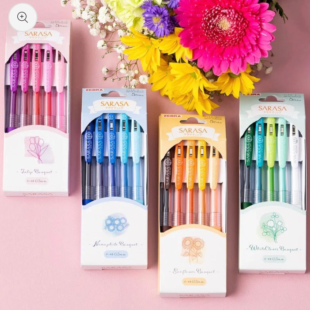 Zebra Sarasa Boutique 花束之色 5 Color Gel Pen Set - 四色選擇