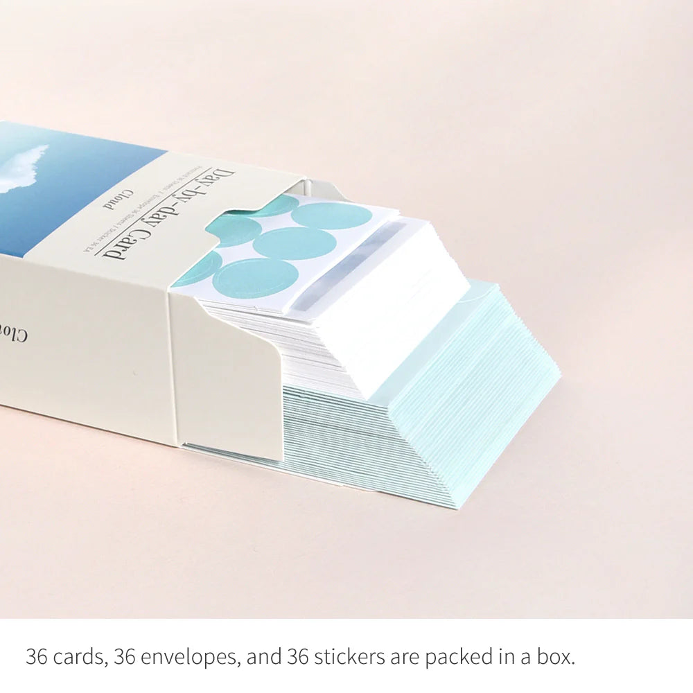 韓國Monolike 36 Days Mini Message Card Set (一套36 張）藍天 [預購貨品］
