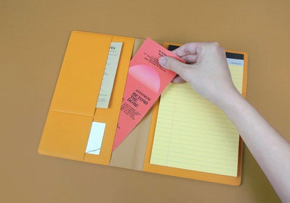 韓國Fenice Studio Multi Pockets A5 Writing Pad Folder 連A5 Writing Pad套裝 * [ 預購貨品 ]