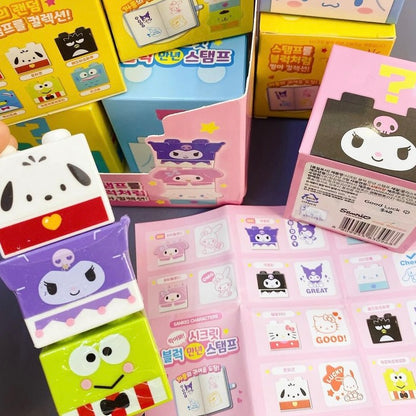 Sanrio Characters Lego Brick 自帶墨水印章盲盒