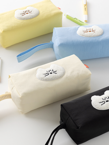 韓國Romane Mogry 貓咪 大容量 Pens Pocket Case - 4 色選擇  * [預購貨品，下單後14天出貨]
