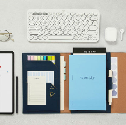 韓國Better Together Organizer 多功能皮革收納包連A5 Notepad 套裝 [預購貨品，下單後14天出貨]