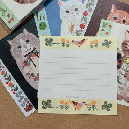 日本貓咪王國便條紙 一套5款 （共50張）