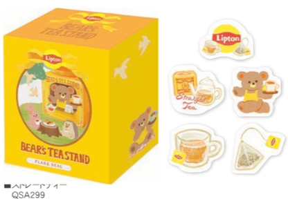 <限定商品> 日本Lipton 聯乘古川紙盒熊仔貼紙