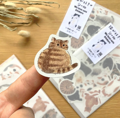 日本4 legs 彩繪貓咪系列: We Love Cats 手帳貼紙包 [預購貨品]