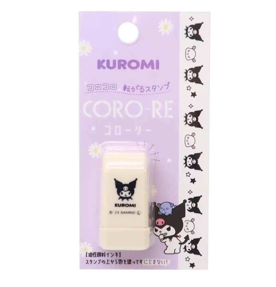 日本Sanrio x Coro-re 滾輪式轆轆印章 - 布甸狗 / Kuromi