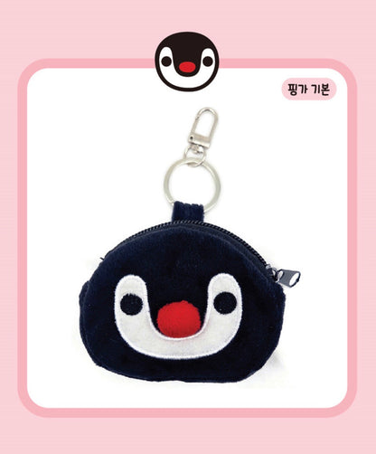 韓國Pingu 和Pinga 的臉蛋造型銀包匙扣[預購貨品，下單後14天出貨]