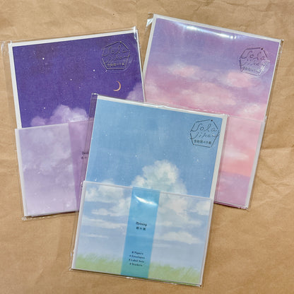 日本Shiro 天空の色 信紙套裝 - 三款