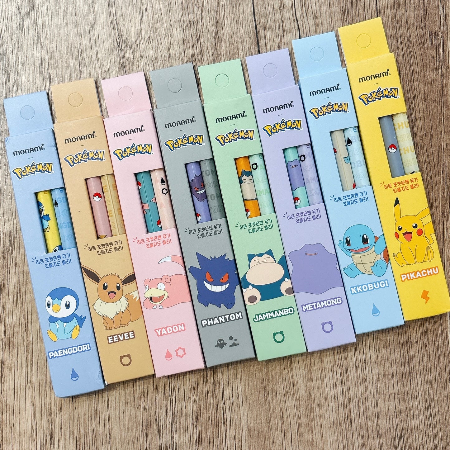 韓國Monami 153 原子筆 - POKEMON 限定聯乘* [預購貨品，下單後14天出貨]