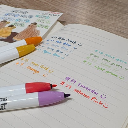 Clickart 0.6mm 按壓式 marker筆