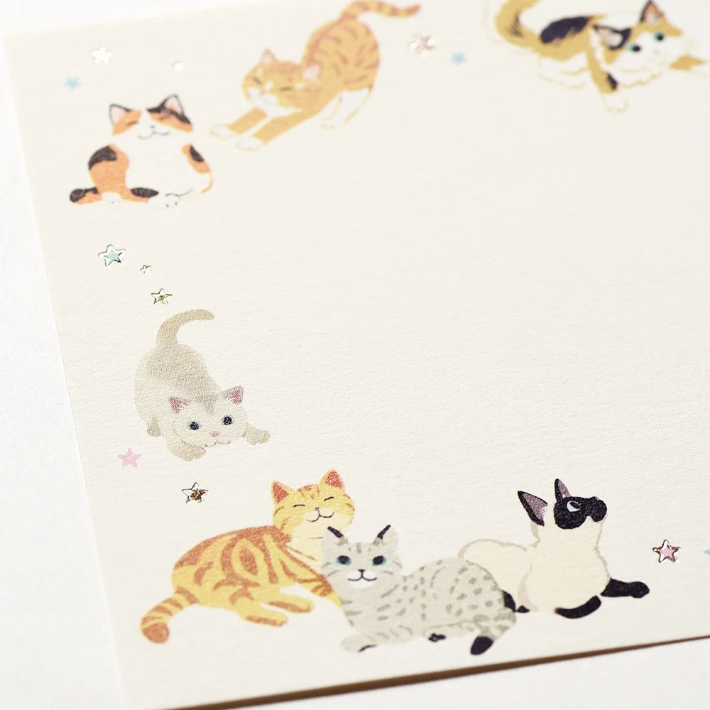 日本C Press 高級和紙便條簿 - Cats & Dogs
