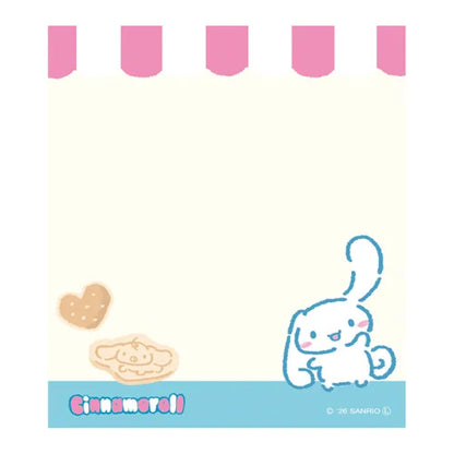 日本古川紙工 x Sanrio 零食系列便條簿80張: 肉桂狗愛吃餅餅 [預購貨品，下單後14天出貨]
