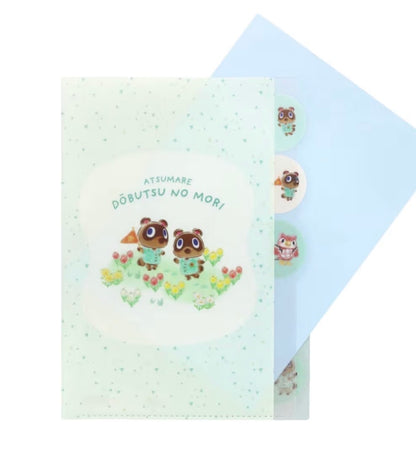 日本動物之森文具系列A4 Multi Pockets Folder [預購貨品，下單後14天出貨]