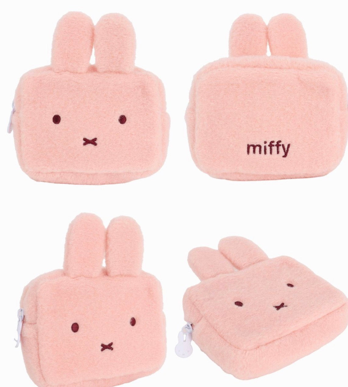韓版 Miffy in Pastel Collection - Miffy 毛絨絨Face Pouch