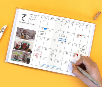 新品訂購88折‼️ 韓國企鵝家族Pingu Collection 無時效日記 (預購貨品）