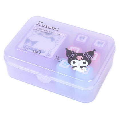 Sanrio Characters 浸透印章組合連小箱子: Kuromi （一套7 個，無需印台）預購貨品