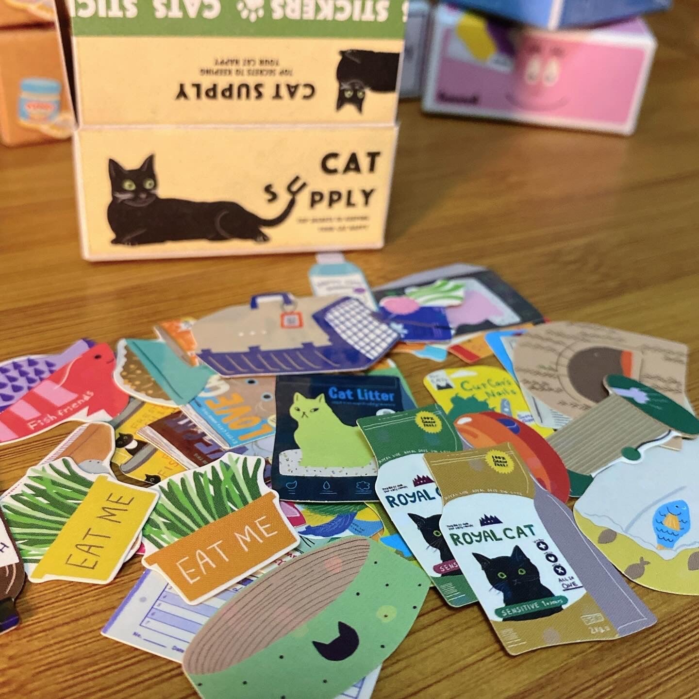 日本 Greeting Life 包裹盒仔貼紙 — 做貓奴不是容易的事
