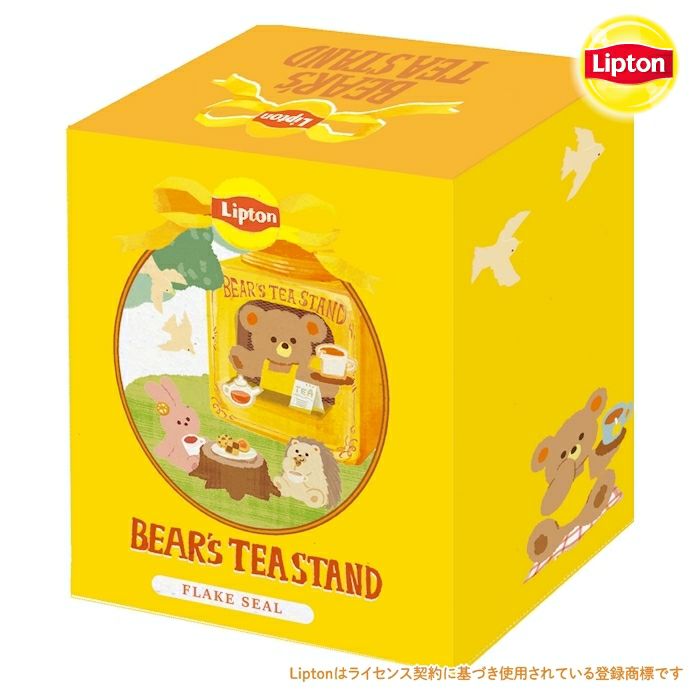 <限定商品> 日本Lipton 聯乘古川紙盒熊仔貼紙
