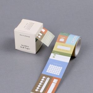 韓國原創Glen「Archive Roll tape」卷裝可書寫memo貼* [預購貨品，下單後14天出貨]
