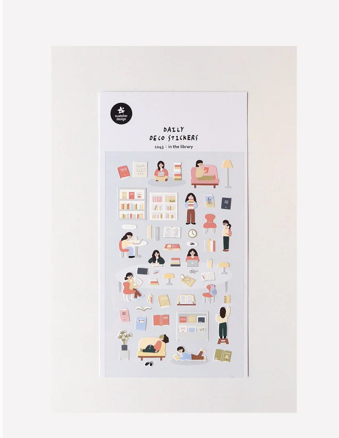 韓國Suatellier 手帳貼紙 -in the library