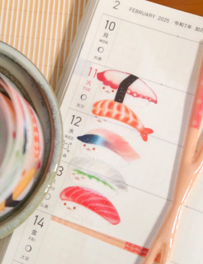 韓國 Sushi kisscut 閃爍卷裝粒粒貼紙  [預購貨品，下單後14天出貨]