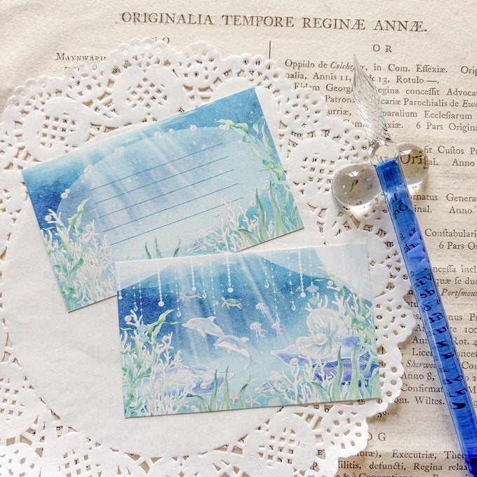 日本Sea Garden Message Card Set - 一套10 張：海洋傳說 [預購貨品］
