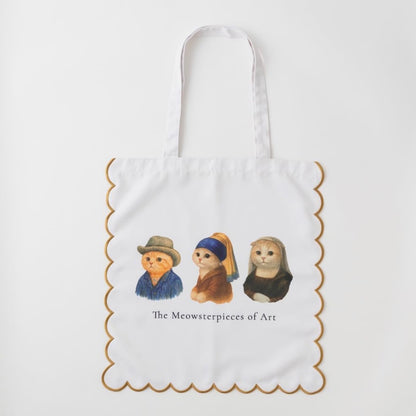 大容量收納‼️ 日本J. Studio 雙面雲朵刺繡Totebag - Meowsterpieces (預購貨品)