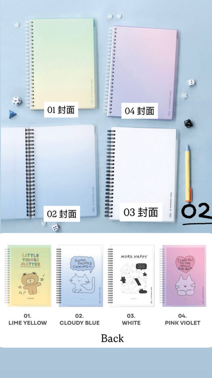 兩本9 折‼️韓國Doodle It A5 尺寸 80 頁離型紙貼紙冊 [預購貨品］