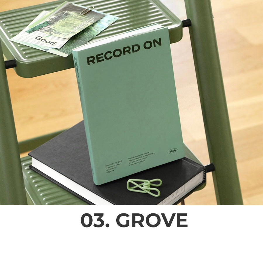 2026 韓國Record On A5 Size   🌈 Monthly + Weekly月週計劃 (預購商品)