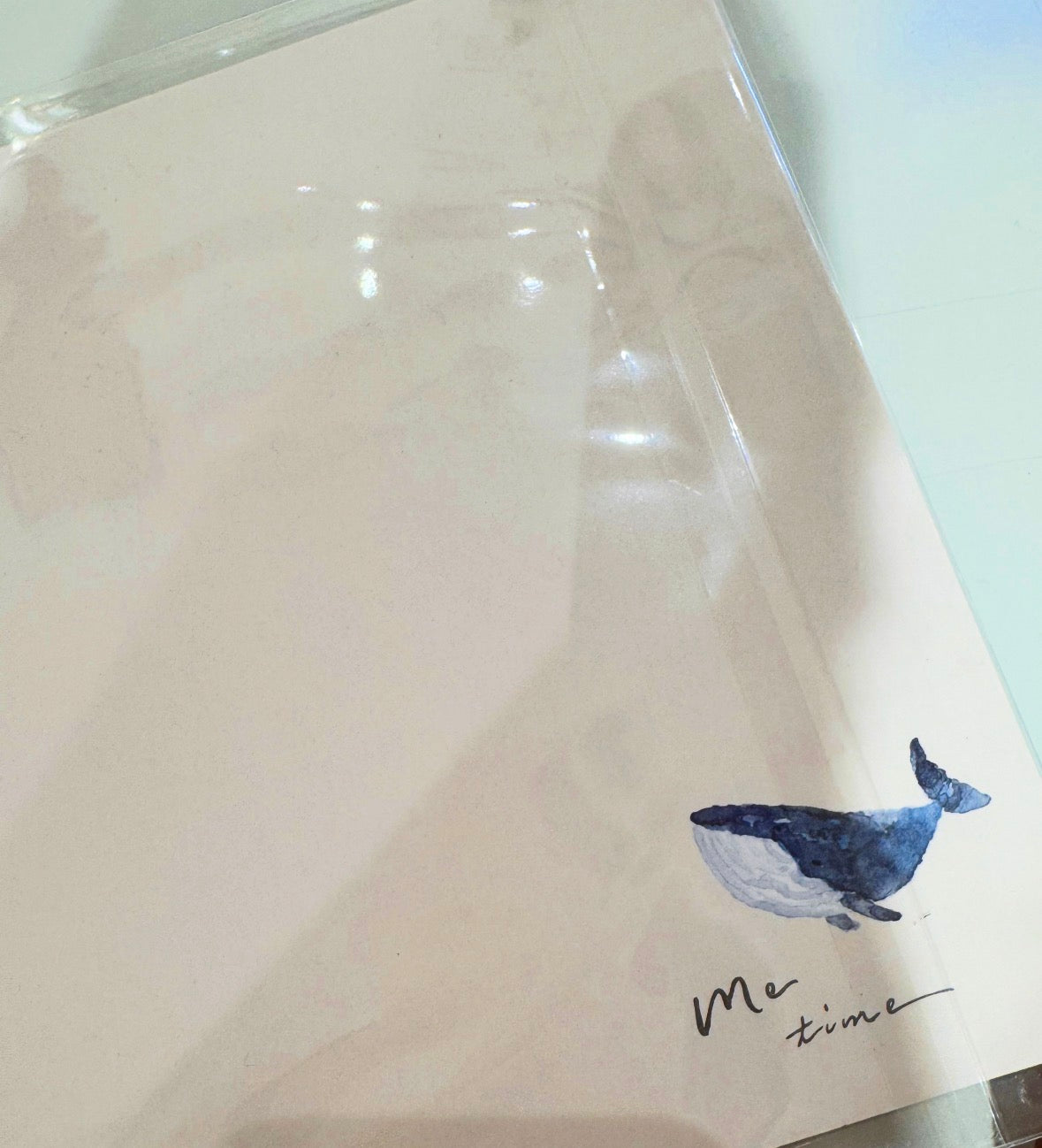 水彩風鯨魚系列 Whale in the Universe 大心意卡系列 - Thank You / Happy Birthday to You