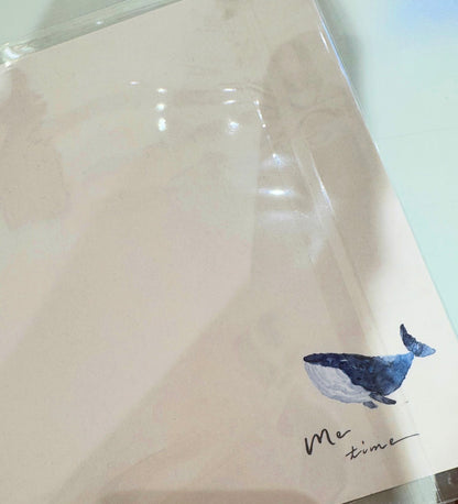 水彩風鯨魚系列 Whale in the Universe 大心意卡系列 - Thank You / Happy Birthday to You