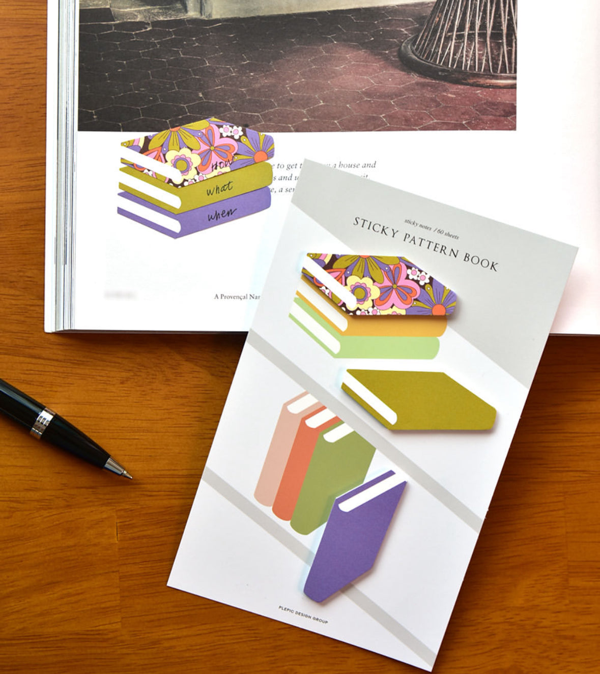 韓國Life Stationery Sticky Pattern Book 書本造型 Index Memo - 12 色選擇 * [預購貨品，下單後14天出貨]