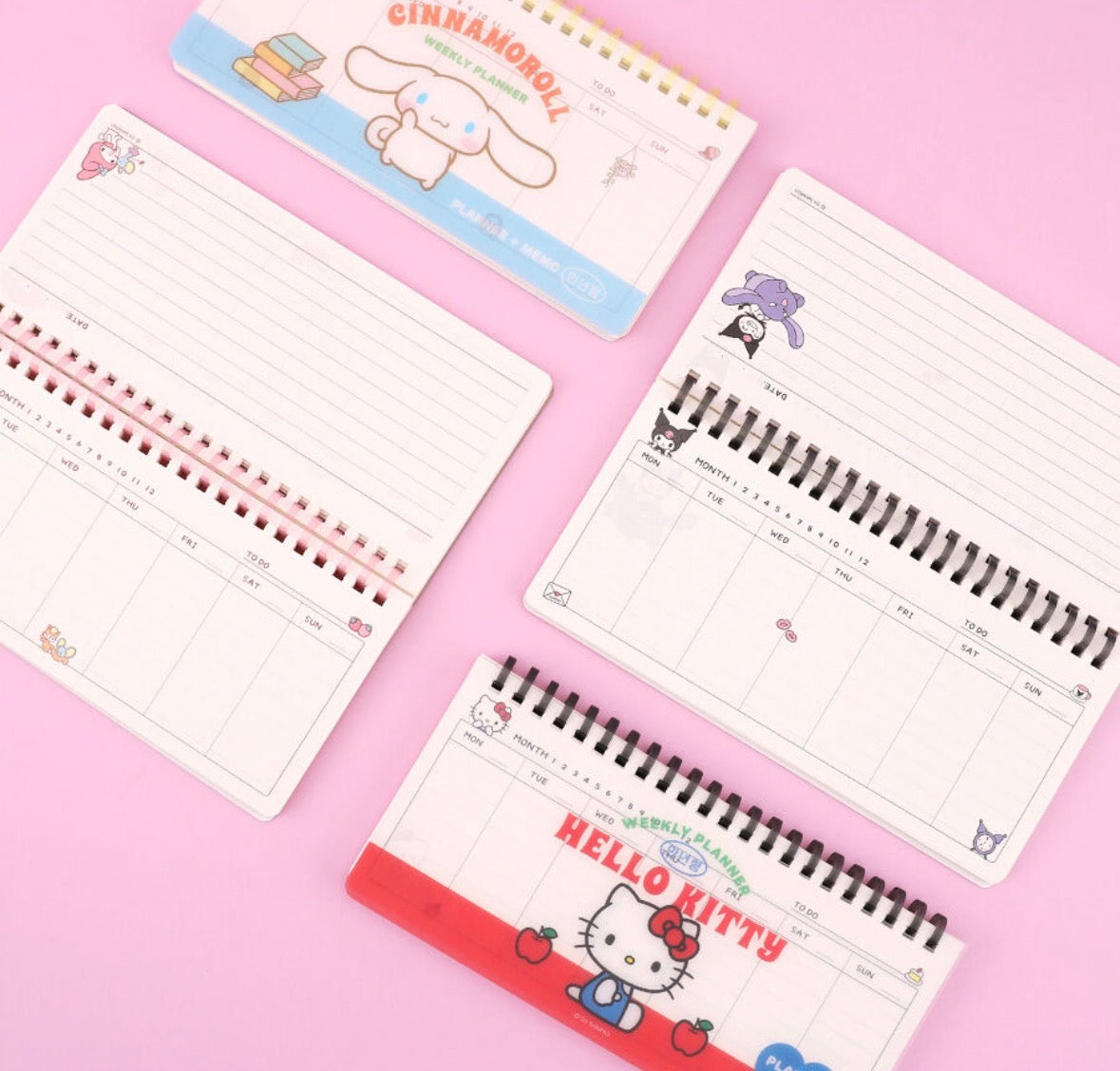 Sanrio Characters 週計劃 Weekly Pad [預購貨品］