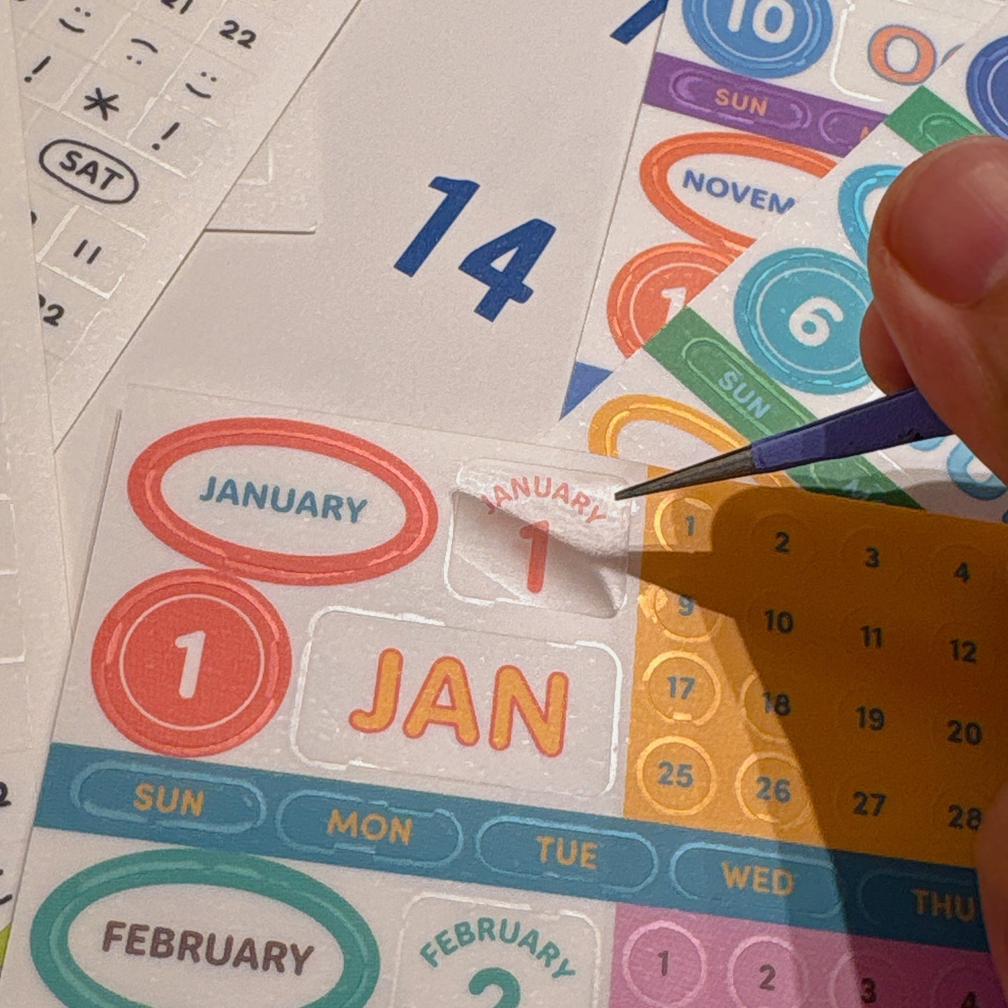 韓國 Diary Date Stickers 日期貼紙