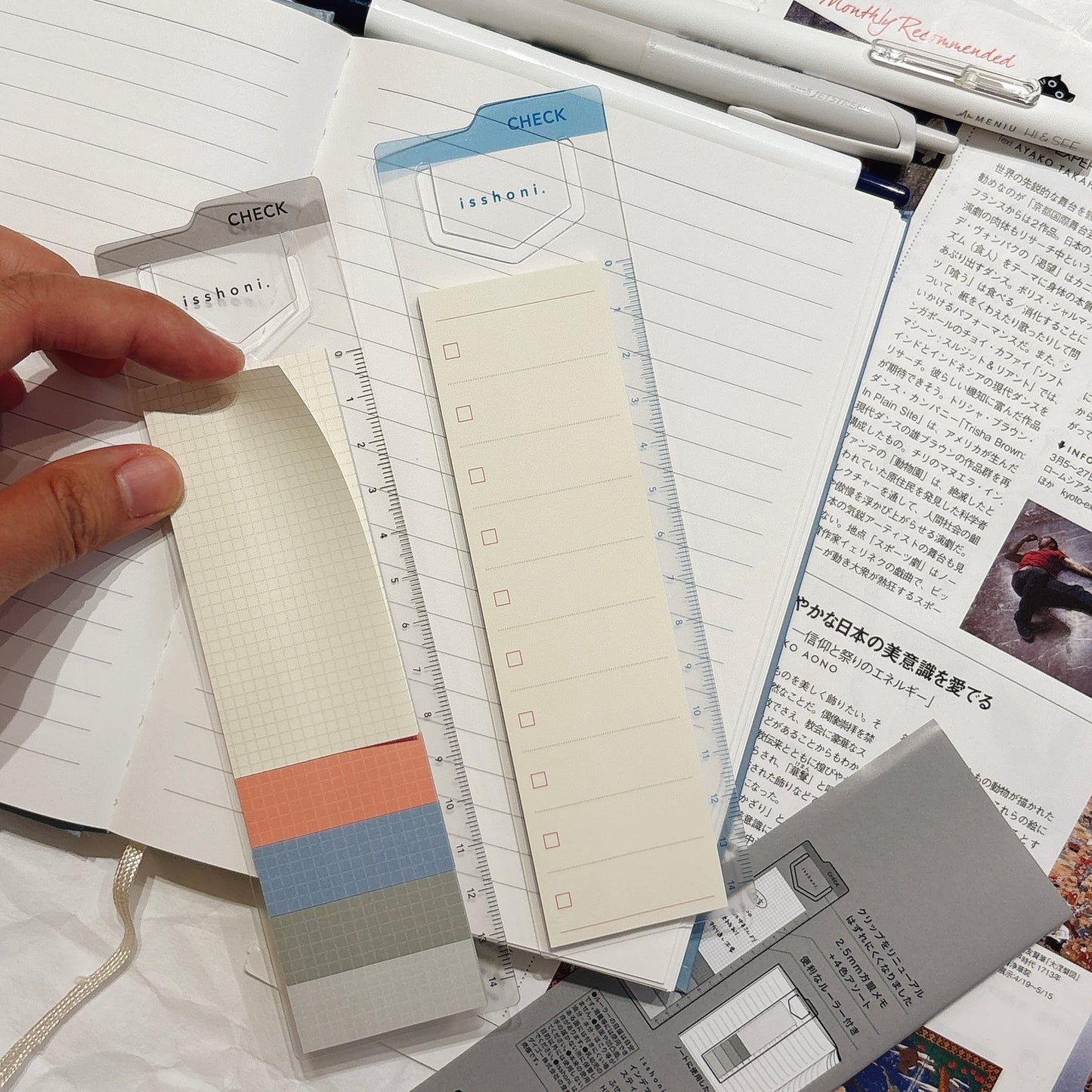 日本便條貼專家 Isshoni ：多功能便條書簽