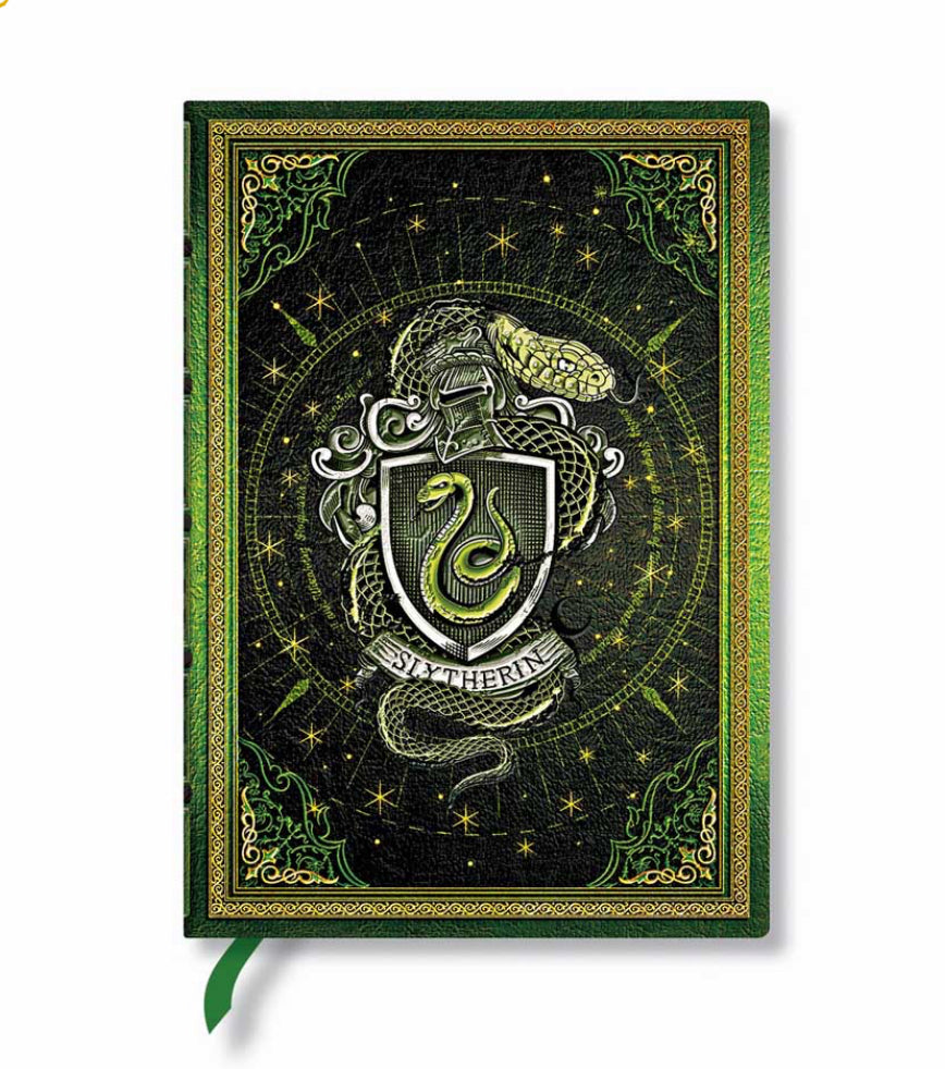 一本也免運費‼️ 哈利波特The Hogwarts Journal 限量經典熨金筆記本 - ￼史萊哲林  (接受訂購: 兩星期後到貨）