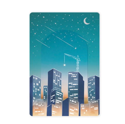 日本Ryuryu  天空や時間銀箔加工透明書簽卡片系列 - 流星之夜 [ Pre-order]
