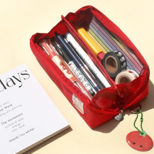 韓國 on the table 獨特斜角拉鍊 Cube Pocket Case - 3 色選擇  * [預購貨品，下單後14天出貨]