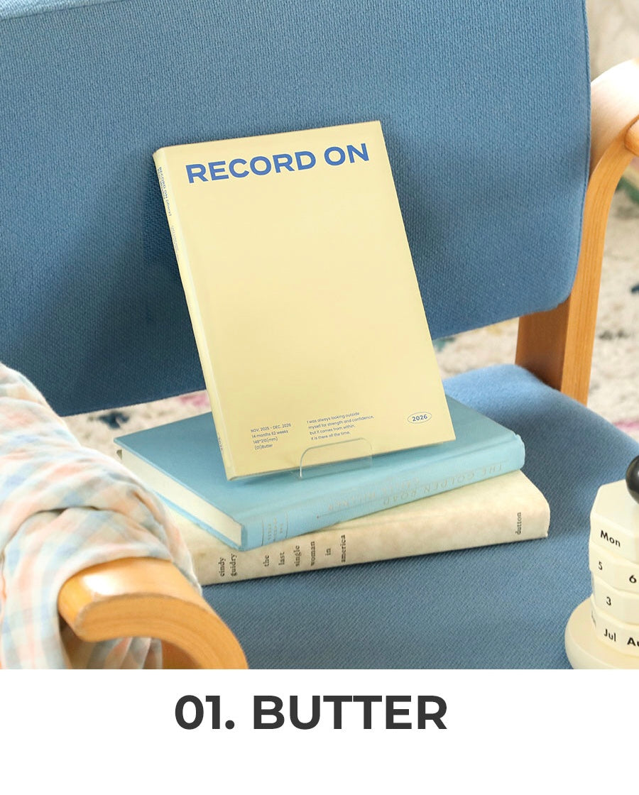 2026 韓國Record On A5 Size   🌈 Monthly + Weekly月週計劃 (預購商品)