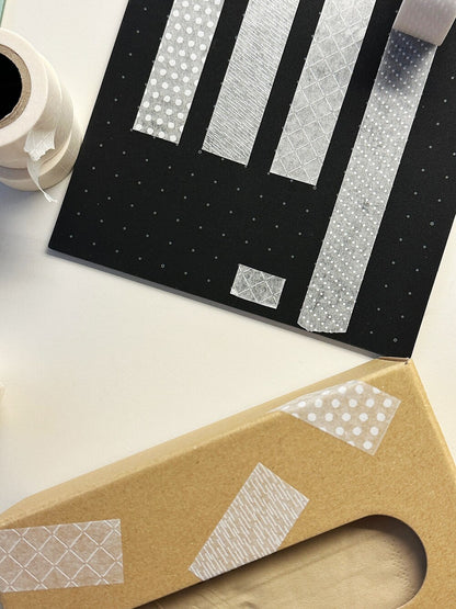 韓國 Rolledpaint 紙膠帶 - White Pattern 純白圖騰