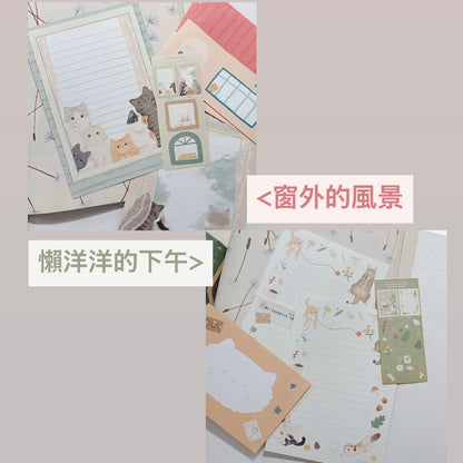 韓國Nya Nya 我最愛貓咪系列特輯 -letter set - 兩款選擇