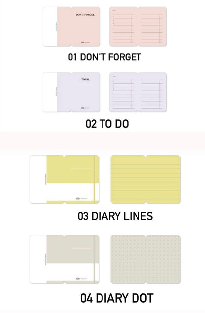 韓國Life Stationery 迷你書本造型便利貼 [ 部分現貨］