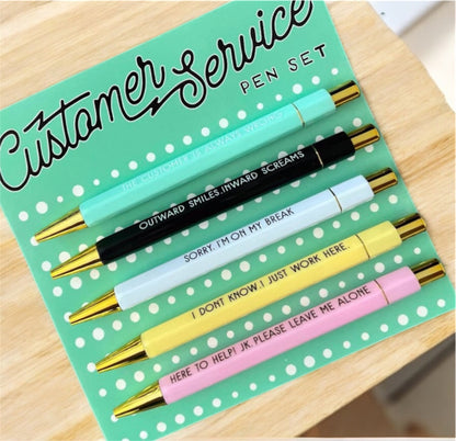 美國Anbo Customer Services 遇見奧客的員工專屬筆  - 0.5mm 黑色墨 原子筆