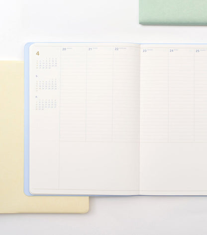 韓國 Full Design 2026  Pastel Souffle Schedule  系列 — A4 Size, 月+週計劃 [預購貨品，下單後14天出貨]