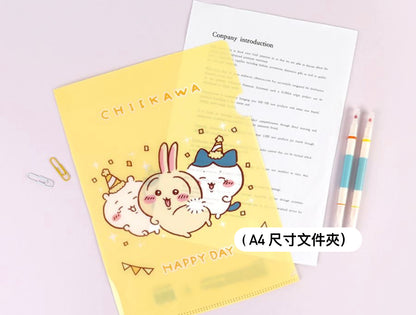 Chiikawa A4 文件夾套裝 (一套兩入): 預購貨品