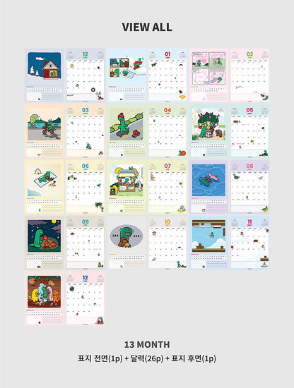 韓國Kakao Friends x Joguman 2026 桌上月曆 * [預購貨品，下單後14天出貨]