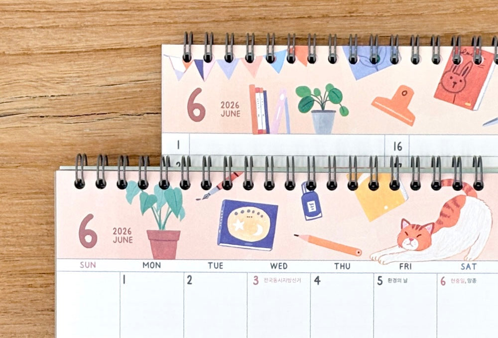2026 韓國The Daily Story 桌面月曆[預購貨品，下單後14天出貨]