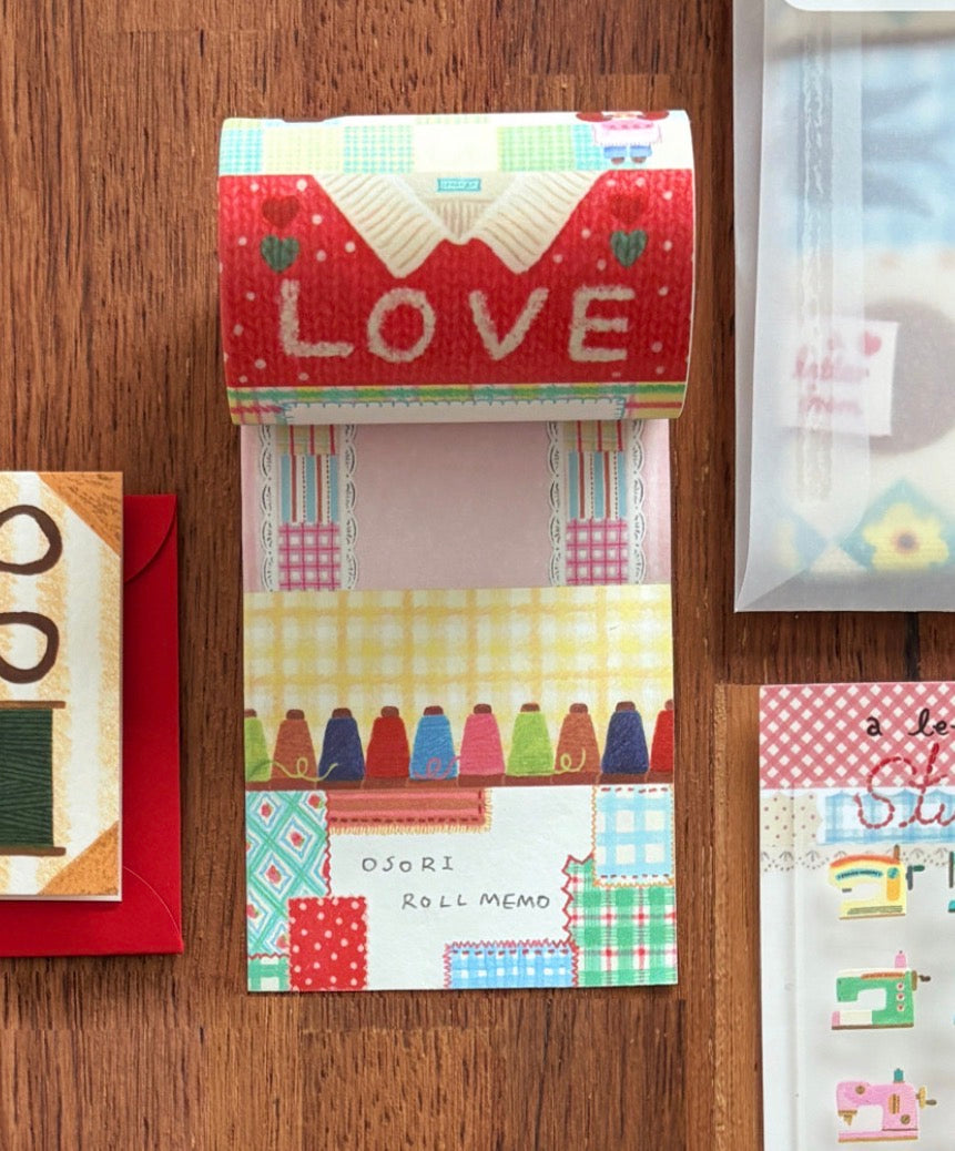 韓國Osoli Studio 彩色編織日記Sticky Roll Memo : 可書寫✍️ 一卷100 張 (預購貨品，下單後14天出貨)