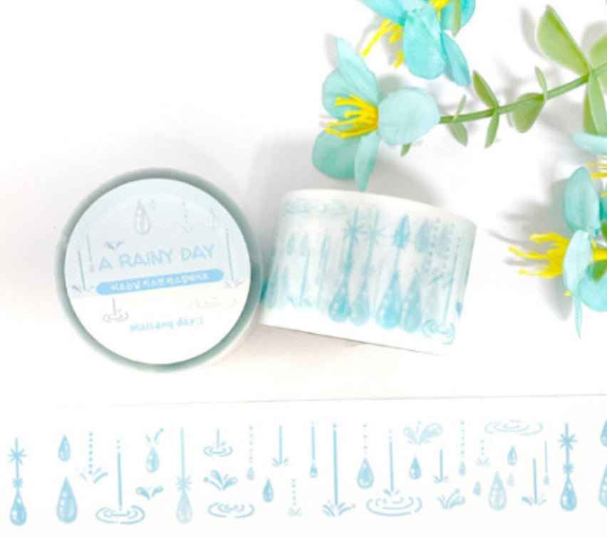 韓國Malang Day 和紙紙膠帶 - 雨後牽牛花  [預購貨品，下單後14天出貨]