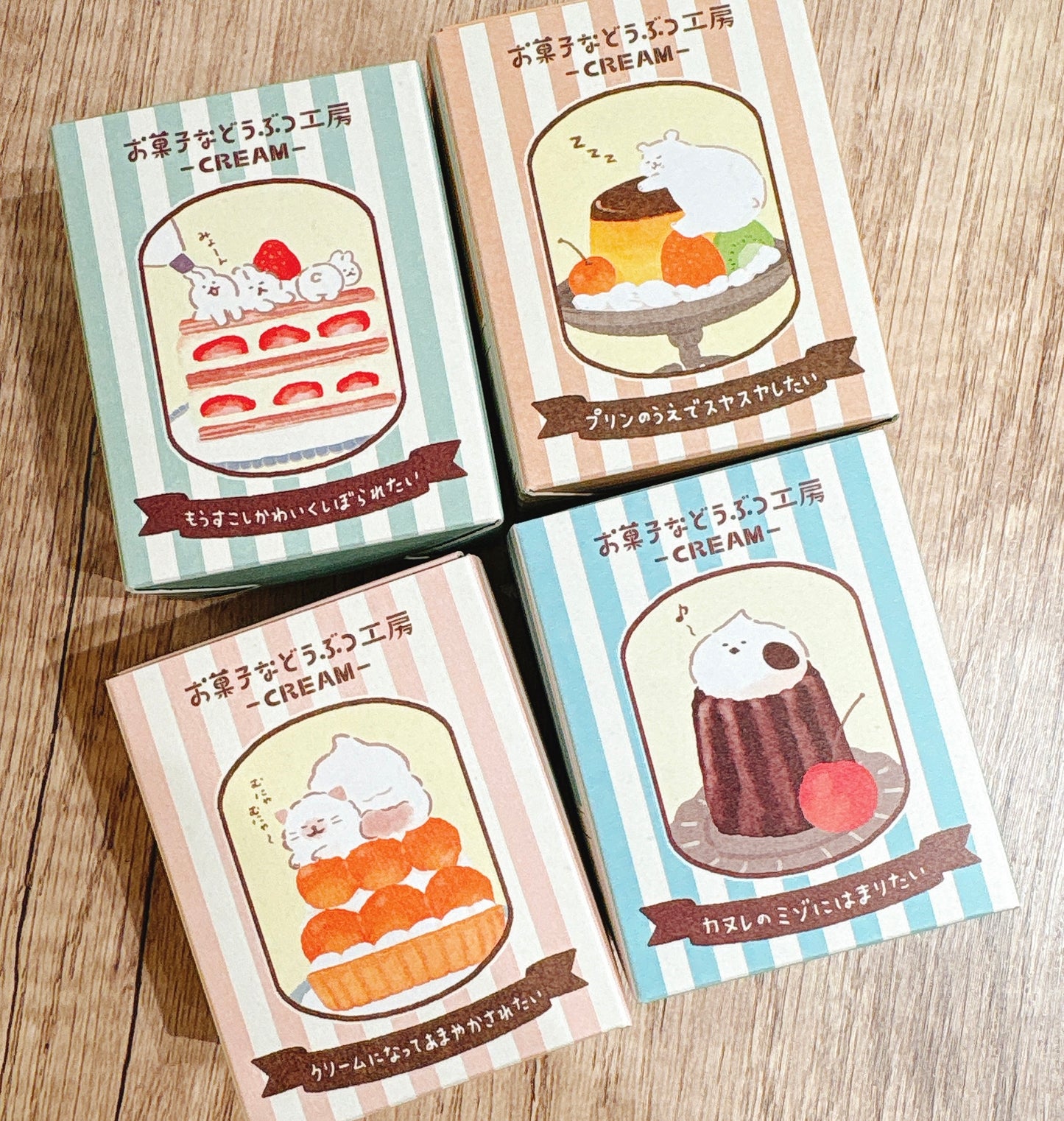 日本古川和菓子工房系列 - 雪鳥可麗露盒仔貼紙